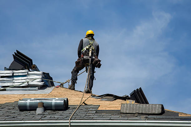 Professional Flat Roof Repair technician working in Norwich, NY